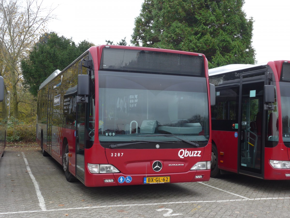(156'694) - Qbuzz, Groningen - Nr. 3287/BX-GL-62 - Mercedes am 18. November 2014 in Appingedam, Busstation