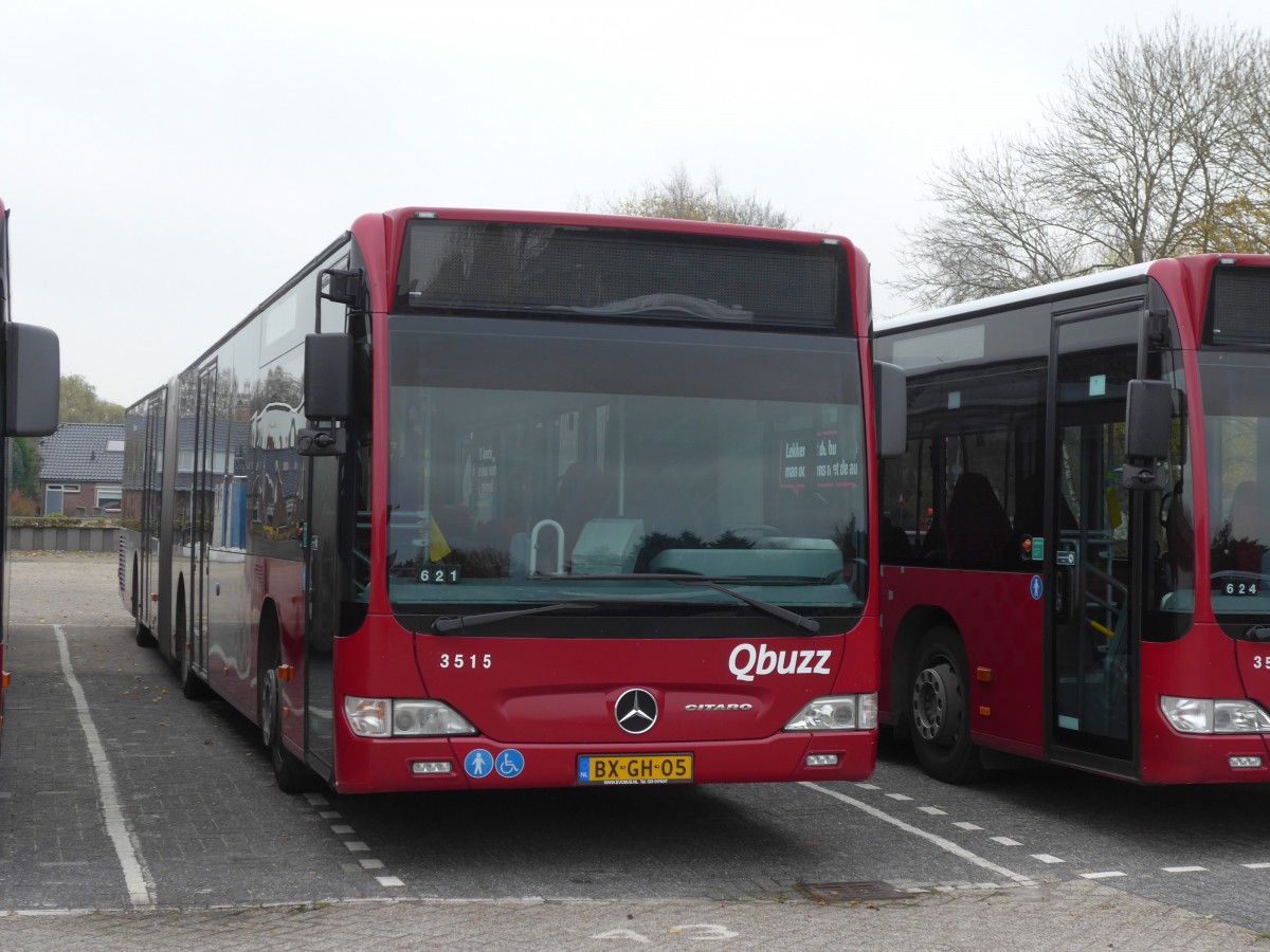 (156'701) - Qbuzz, Groningen - Nr. 3515/BX-GH-05 - Mercedes am 18. November 2014 in Appingedam, Busstation