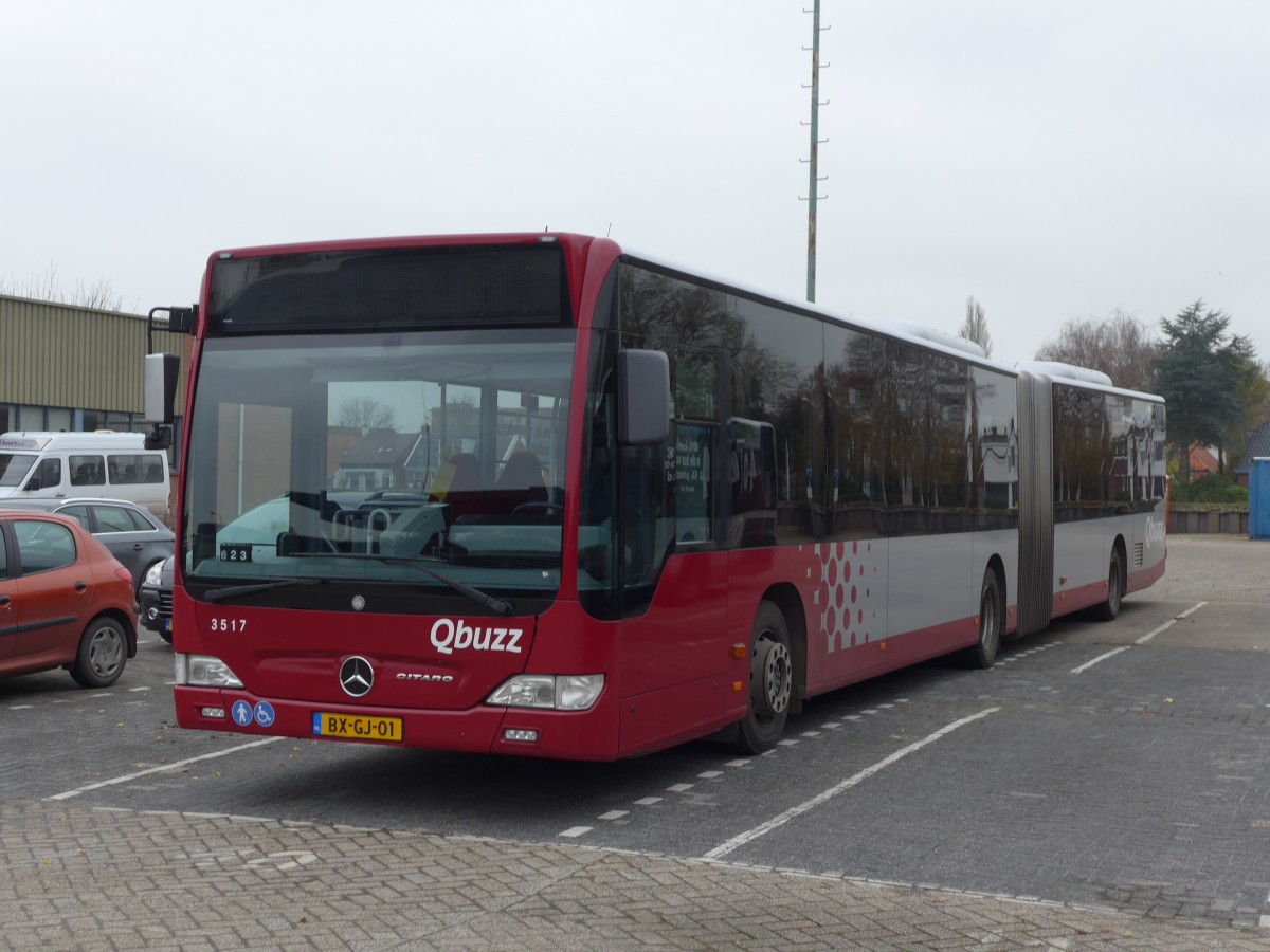 (156'703) - Qbuzz, Groningen - Nr. 3617/BX-GJ-01 - Mercedes am 18. November 2014 in Appingedam, Busstation
