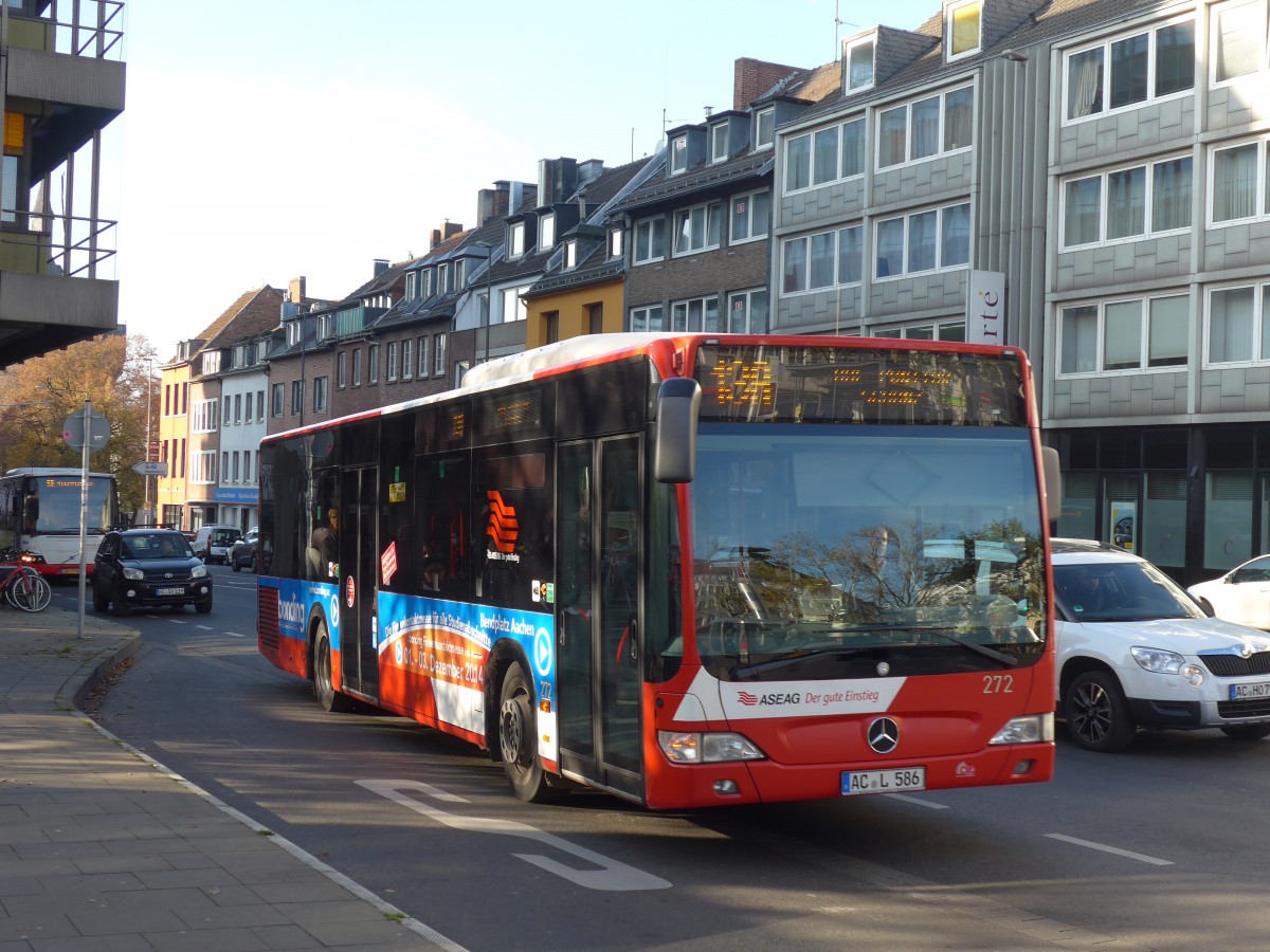 (157'152) - ASEAG Aachen - Nr. 272/AC-L 586 - Mercedes am 21. November 2014 beim Hauptbahnhof Aachen