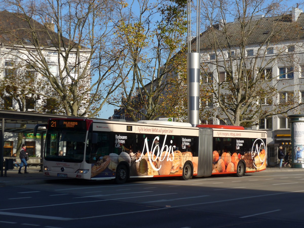 (157'162) - ASEAG Aachen - Nr. 294/AC-L 929 - Mercedes am 21. November 2014 beim Hauptbahnhof Aachen