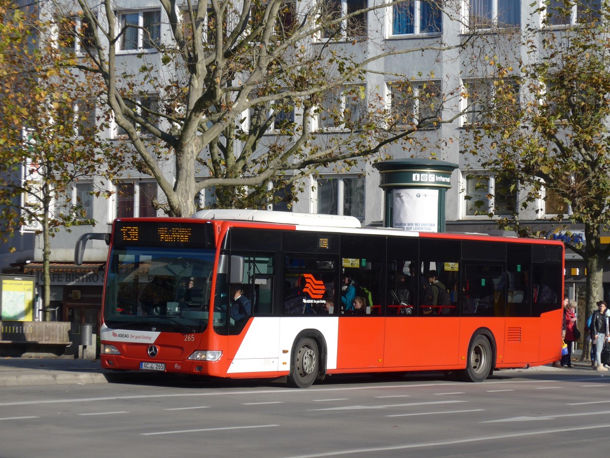 (157'163) - ASEAG Aachen - Nr. 265/AC-L 265 - Mercedes am 21. November 2014 beim Hauptbahnhof Aachen