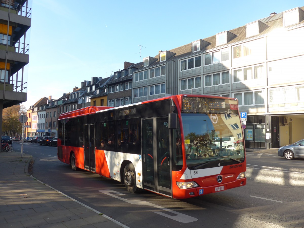 (157'164) - Aus Belgien: Sadar, Kelmis - Nr. 68/329-AKU - Mercedes am 21. November 2014 beim Hauptbahnhof Aachen