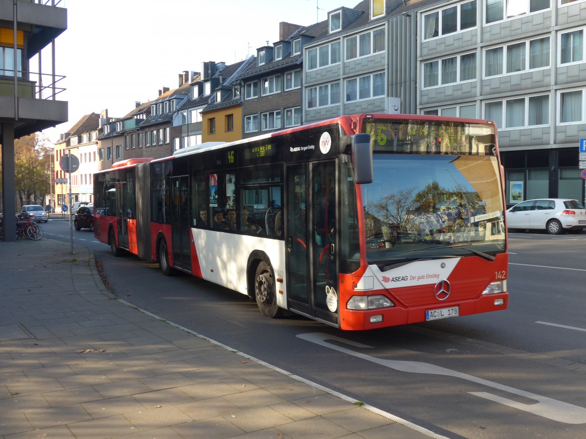 (157'178) - ASEAG Aachen - Nr. 142/AC-L 178 - Mercedes am 21. November 2014 beim Hauptbahnhof Aachen