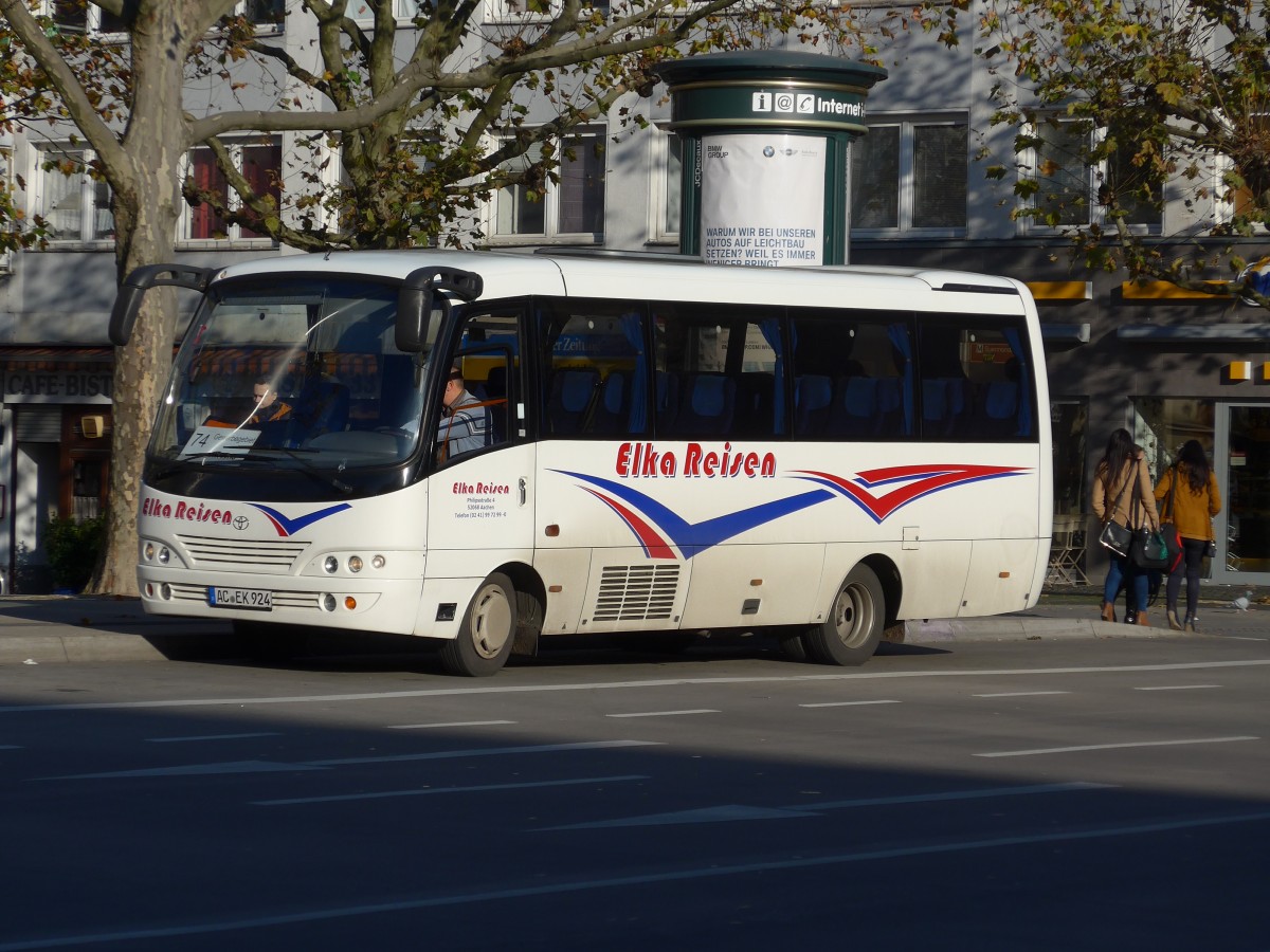 (157'201) - Elka, Aachen - AC-EK 925 - Toyota/Caetano am 21. November 2014 beim Hauptbahnhof Aachen