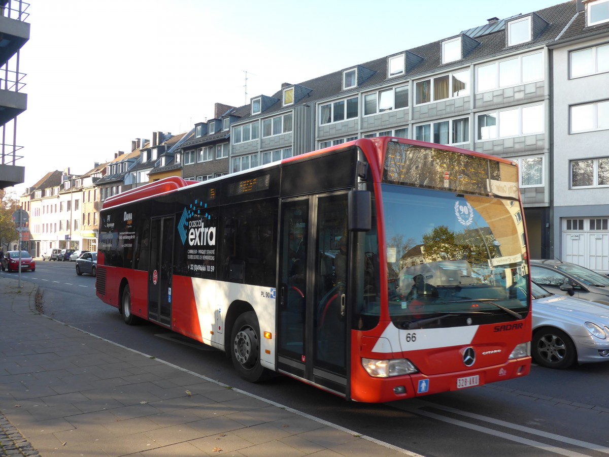 (157'228) - Aus Belgien: Sadar, Kelmis - Nr. 66/328-AKU - Mercedes am 21. November 2014 beim Hauptbahnhof Aachen