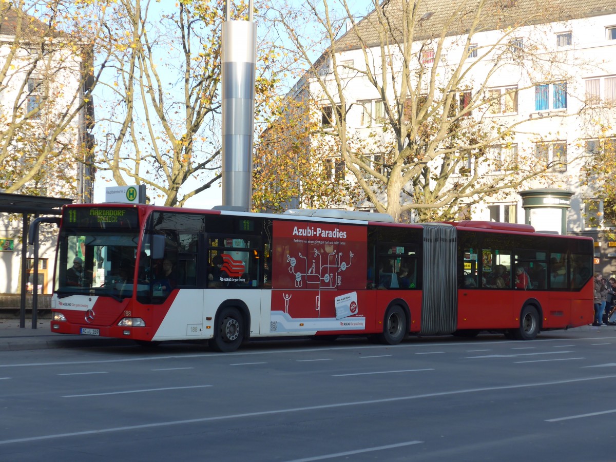 (157'239) - ASEAG Aachen - Nr. 188/AC-L 269 - Mercedes am 21. November 2014 beim Hauptbahnhof Aachen
