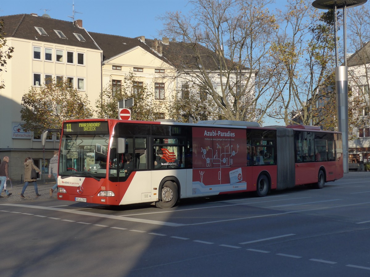 (157'240) - ASEAG Aachen - Nr. 188/AC-L 269 - Mercedes am 21. November 2014 beim Hauptbahnhof Aachen