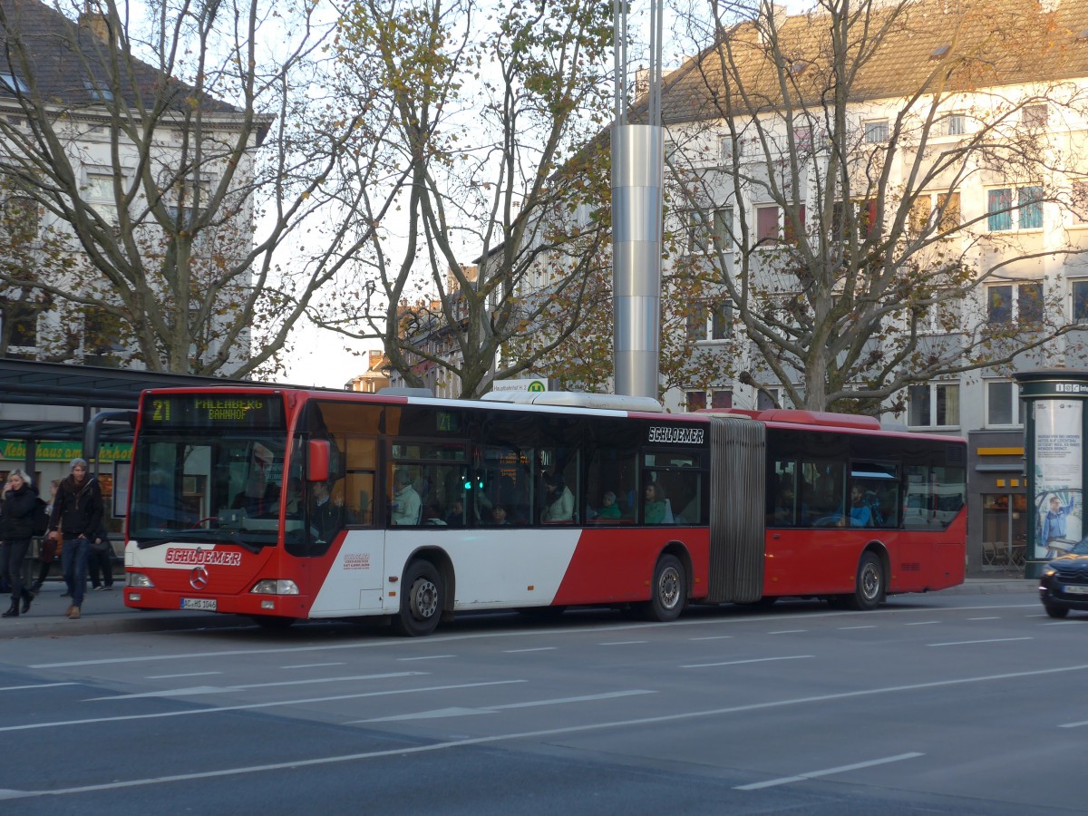 (157'278) - Schloemer, Alsdorf - AC-HS 1046 - Mercedes am 21. November 2014 beim Hauptbahnhof Aachen
