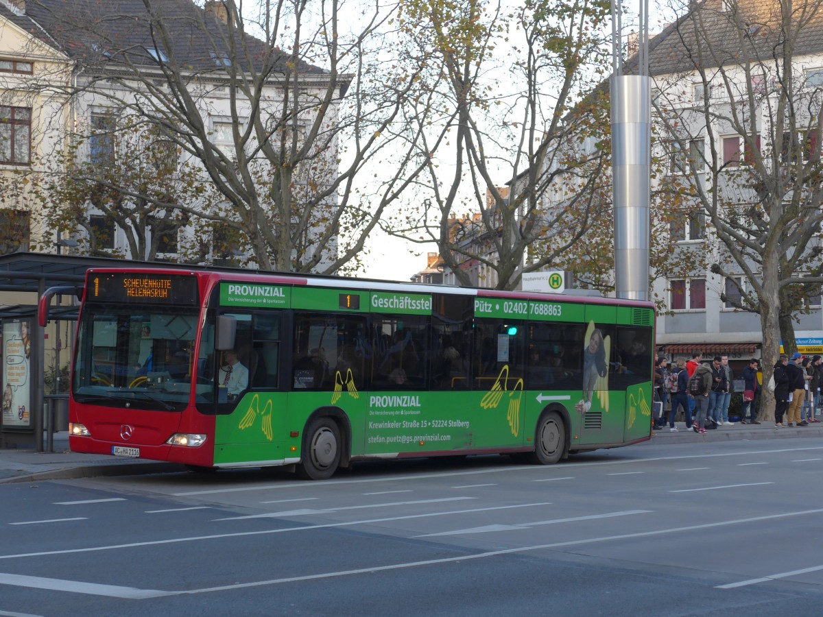 (157'282) - Haas, Stolberg - AC-HA 2116 - Mercedes am 21. November 2014 beim Hauptbahnhof Aachen