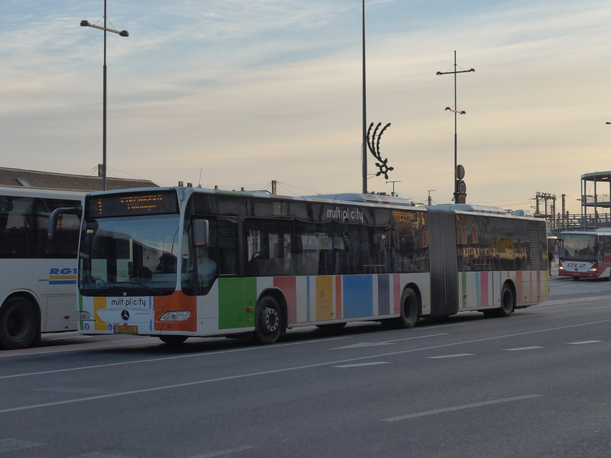 (157'407) - AVL Luxembourg - Nr. 74/DU 9551 - Mercedes am 22. November 2014 beim Bahnhof Luxembourg