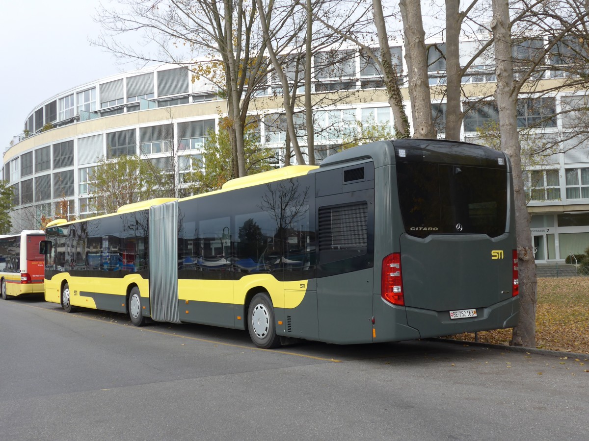 (157'580) - STI Thun - Nr. 163/BE 752'163 - Mercedes am 28. November 2014 bei der Schifflndte Thun