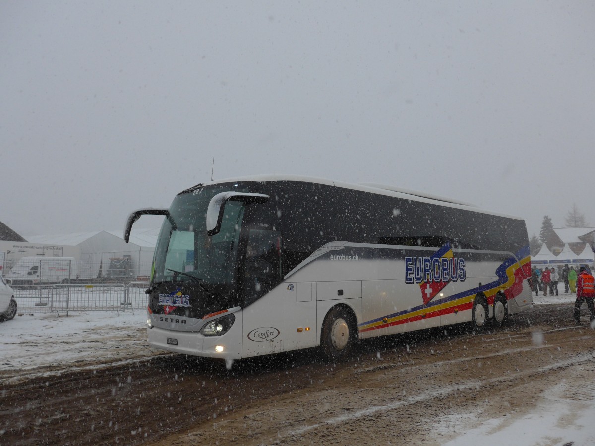(158'249) - Eurobus, Bern - Nr. 2/BE 379'902 - Setra am 11. Januar 2015 in Adelboden, Weltcup