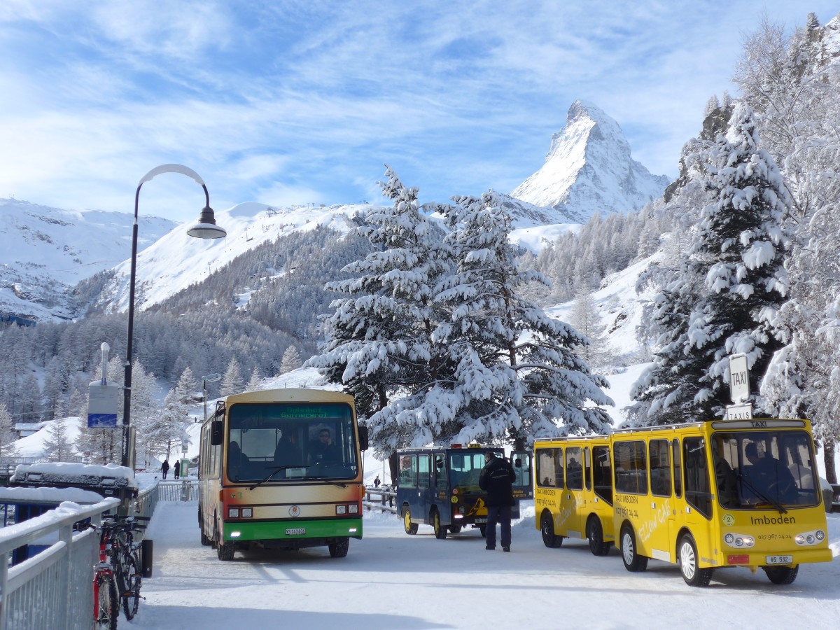 (158'410) - OBZ Zermatt - Nr. 3/VS 143'406 - Vetter am 18. Januar 2015 in Zermatt, Matterhorn glacier paradise