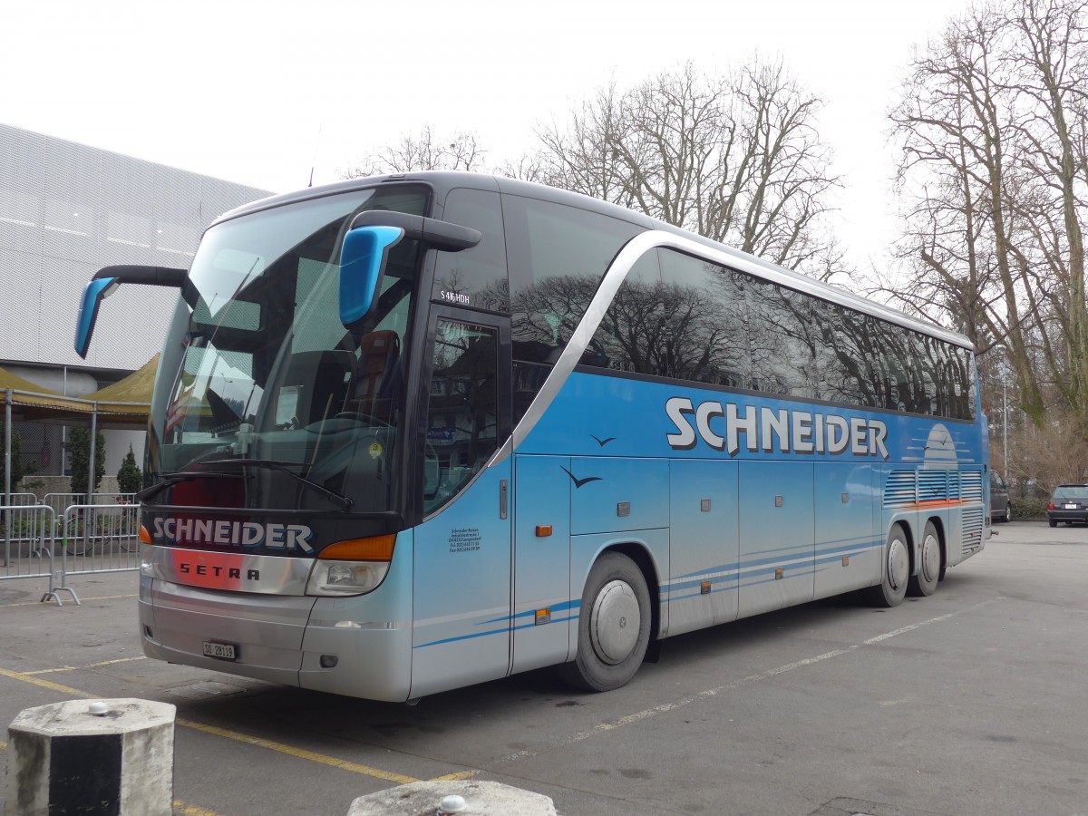 (158'442) - Schneider, Langendorf - SO 28'119 - Setra am 19. Januar 2015 in Thun, Grabengut