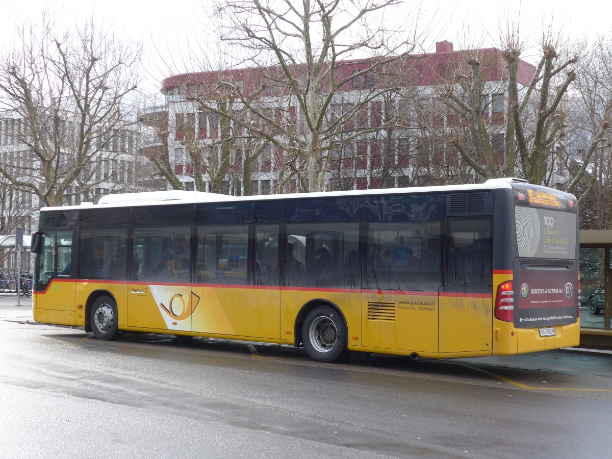 (158'540) - Schmidt, Oberbren - SG 356'506 - Mercedes am 1. Februar 2015 beim Bahnhof Buchs