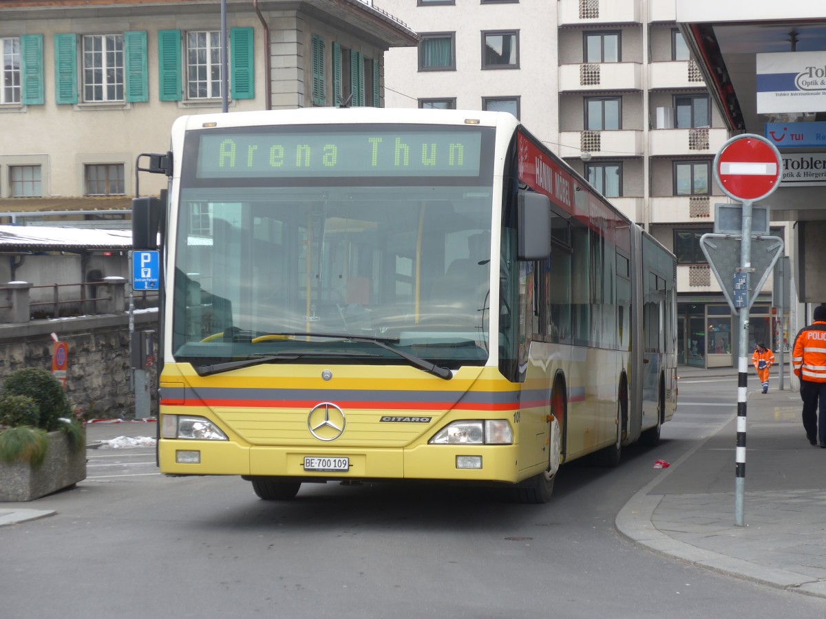 (158'673) - STI Thun - Nr. 109/BE 700'109 - Mercedes am 8. Februar 2015 in Thun, Rampenstrasse