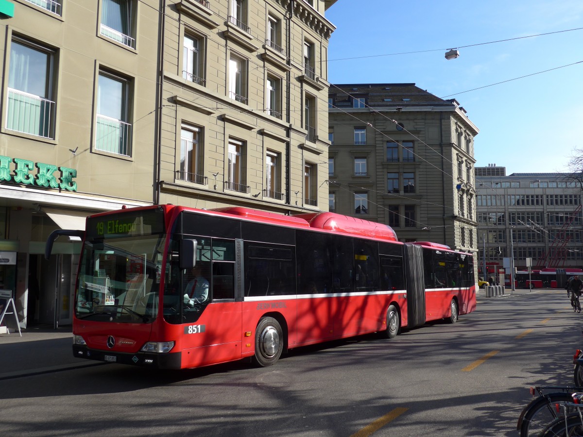 (159'046) - Bernmobil, Bern - Nr. 851/BE 671'851 - Mercedes am 9. Mrz 2015 in Bern, Hirschengraben