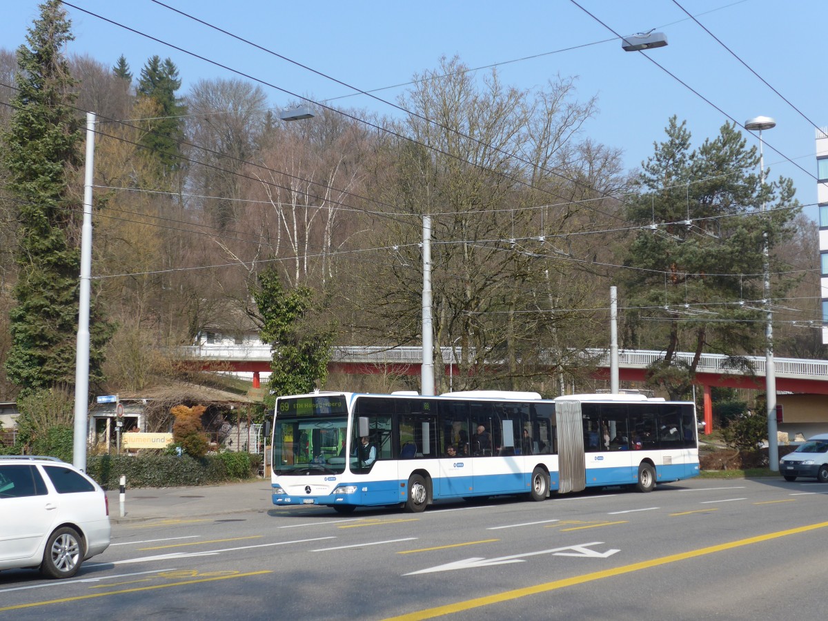 (159'378) - VBZ Zrich - Nr. 418/ZH 745'418 - Mercedes am 19. Mrz 2015 in Zrich, Bucheggplatz