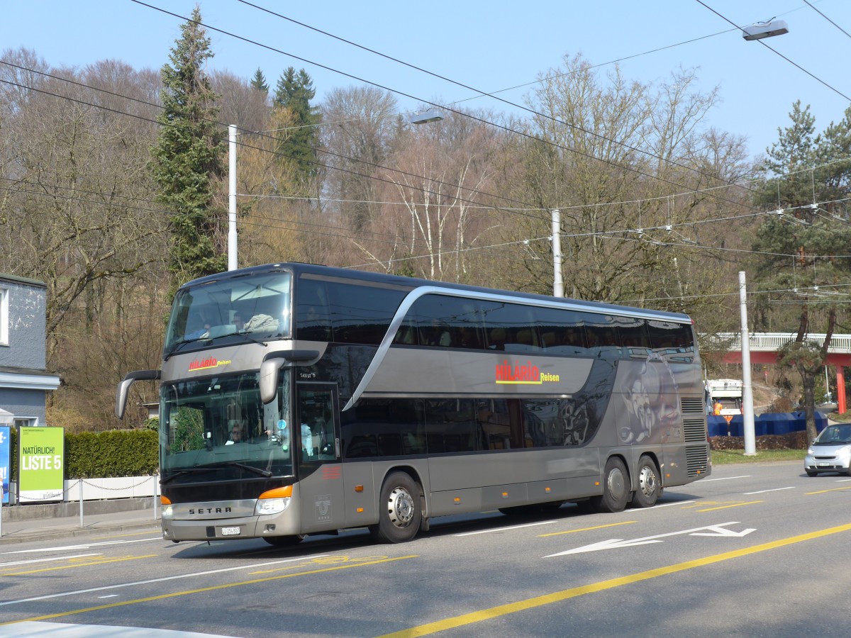 (159'390) - Hilrio, Schtz - LU 254'807 - Setra (ex Domo, Glattbrugg) am 19. Mrz 2015 in Zrich, Bucheggplatz