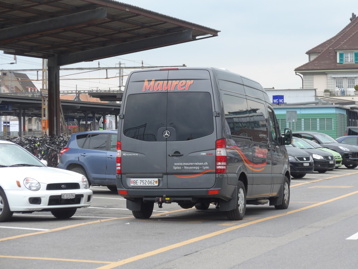 (159'934) - Maurer, Spiez - BE 752'062 - Mercedes am 18. April 2015 in Thun, CarTerminal