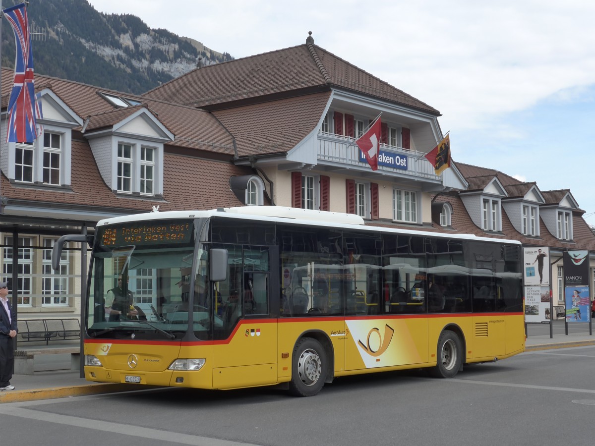 (160'044) - PostAuto Bern - BE 610'532 - Mercedes am 26. April 2015 beim Bahnhof Interlaken Ost