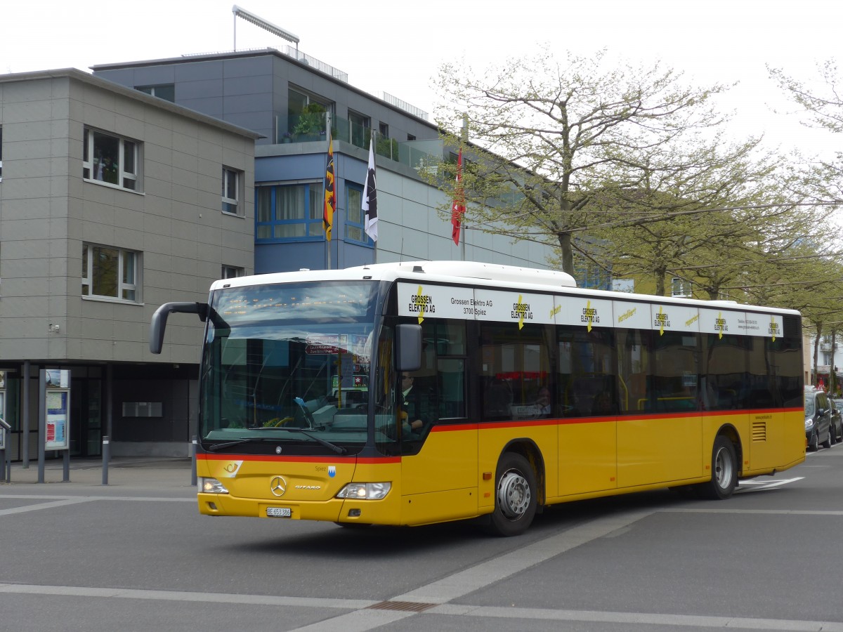 (160'052) - PostAuto Bern - BE 653'386 - Mercedes am 26. April 2015 beim Bahnhof Interlaken Ost