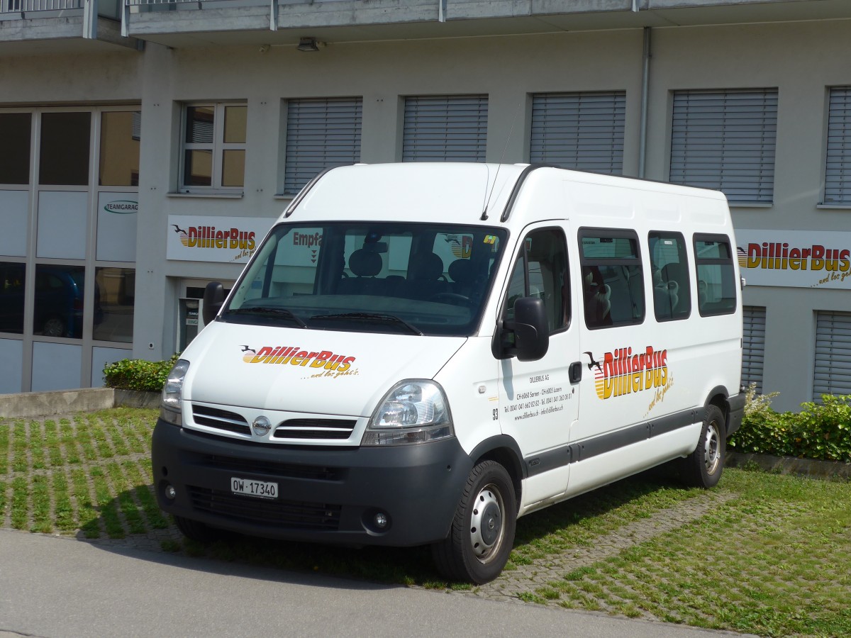 (160'922) - Dillier, Sarnen - Nr. 93/OW 17'340 - Nissan am 24. Mai 2015 in Sarnen, Garage