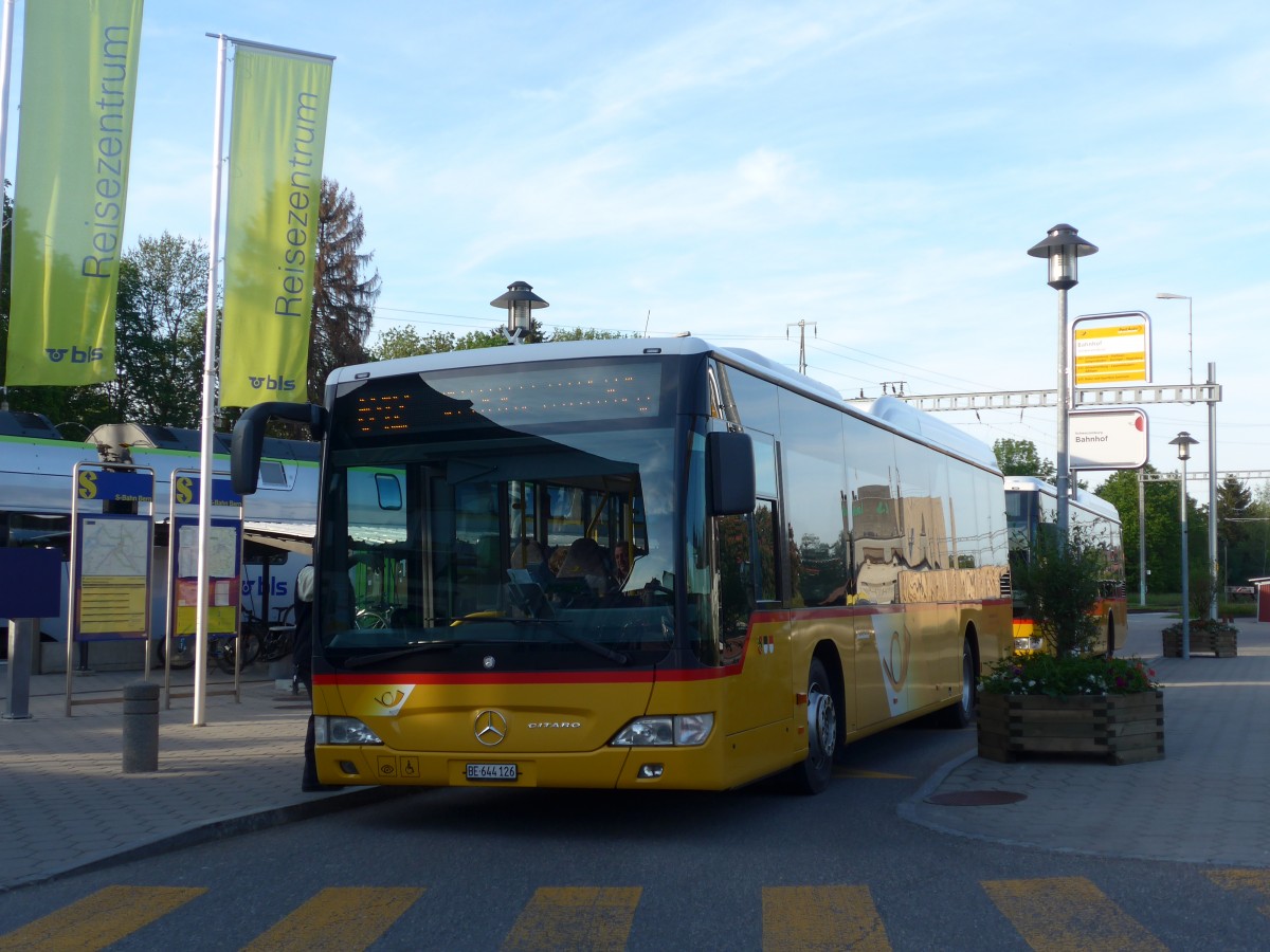 (161'405) - Engeloch, Riggisberg - Nr. 6/BE 644'126 - Mercedes am 28. Mai 2015 beim Bahnhof Schwarzenburg