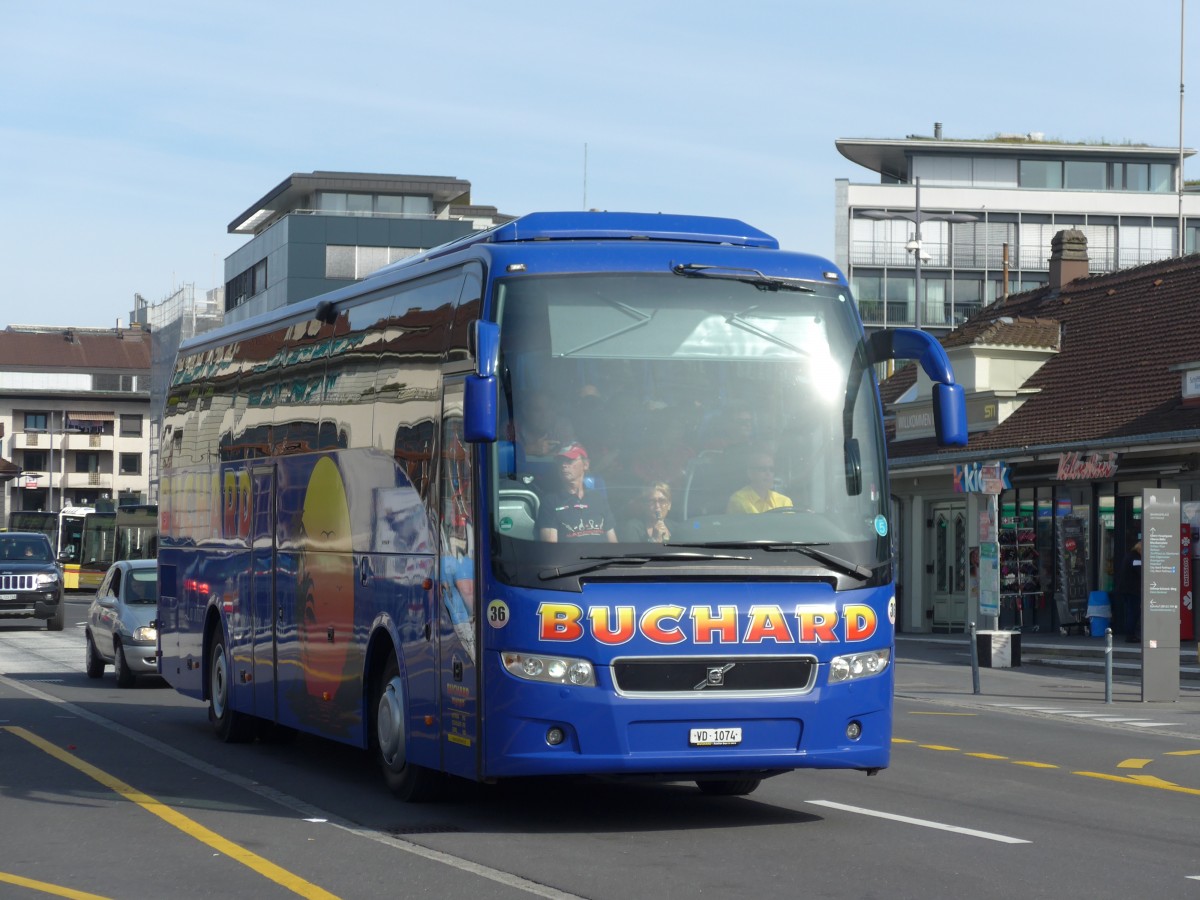 (161'577) - Buchard, Leytron - Nr. 36/VD 1074 - Volvo am 31. Mai 2015 beim Bahnhof Thun