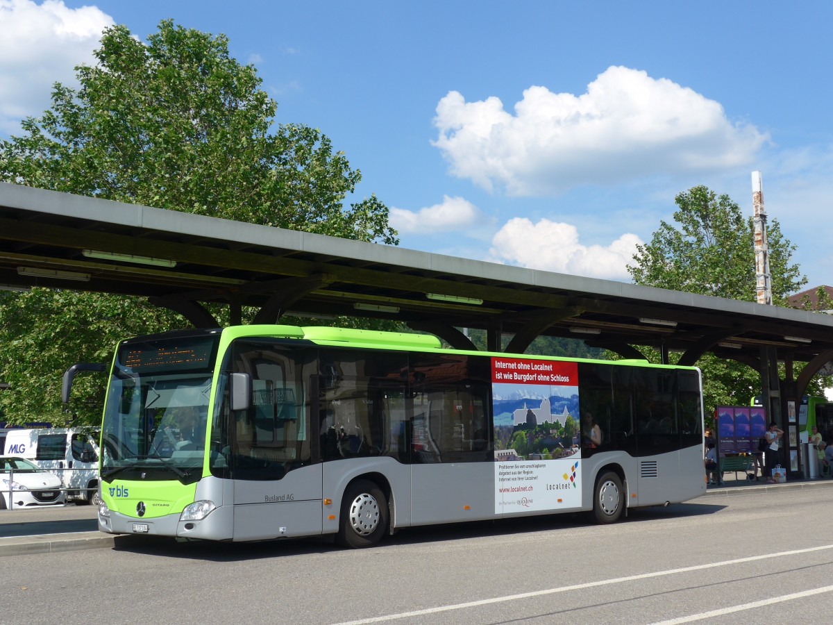 (161'937) - Busland, Burgdorf - Nr. 104/BE 737'104 - Mercedes am 6. Juni 2015 beim Bahnhof Burgdorf