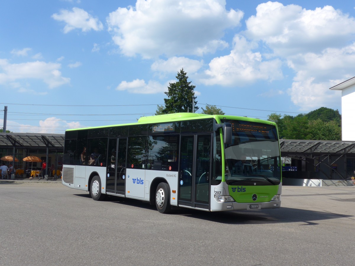 (161'942) - Busland, Burgdorf - Nr. 207/BE 737'207 - Mercedes am 6. Juni 2015 beim Bahnhof Burgdorf