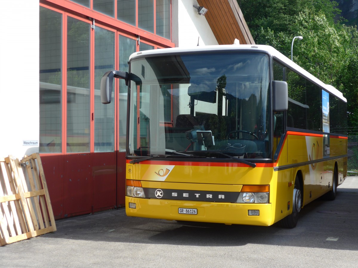 (162'046) - Bus Val Mstair, L - GR 86'126 - Setra am 13. Juni 2015 in Meiringen, Balm