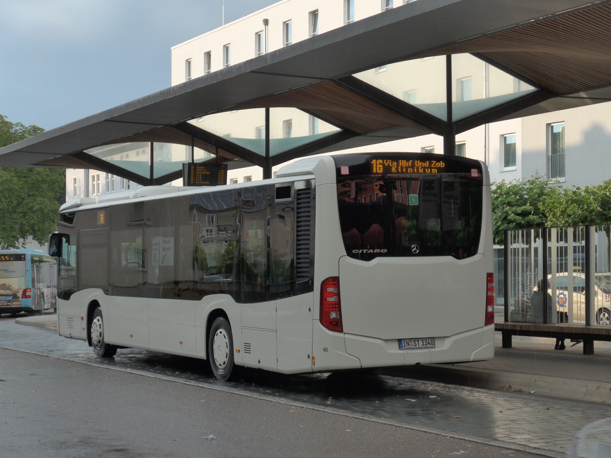(162'761) - Stempfl, Ingoldstadt - Nr. 48/IN-ST 3348 - Mercedes am 27. Juni 2015 beim Bahnhof Ingoldstadt