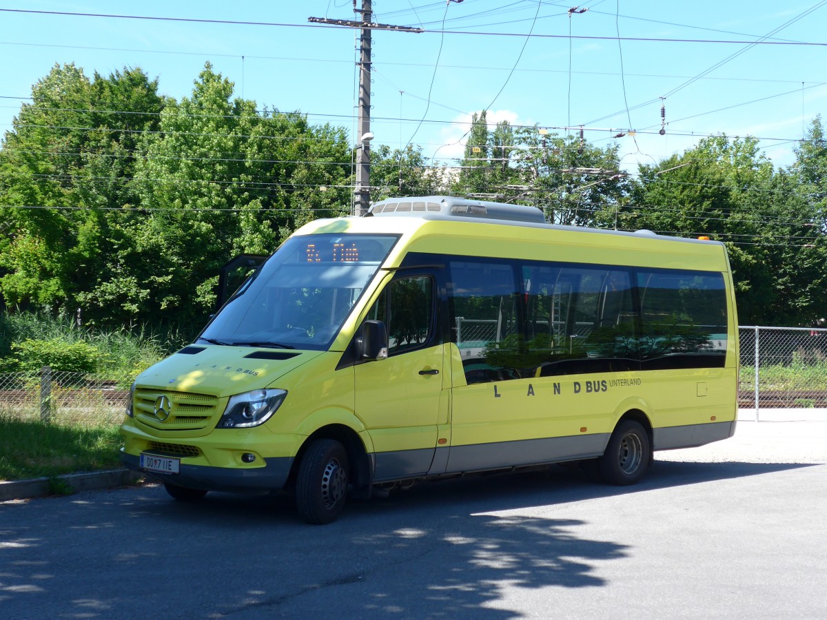 (162'873) - Landbus Unterland, Dornbirn - DO 7 IIE - Mercedes am 28. Juni 2015 beim Bahnhof Bregenz
