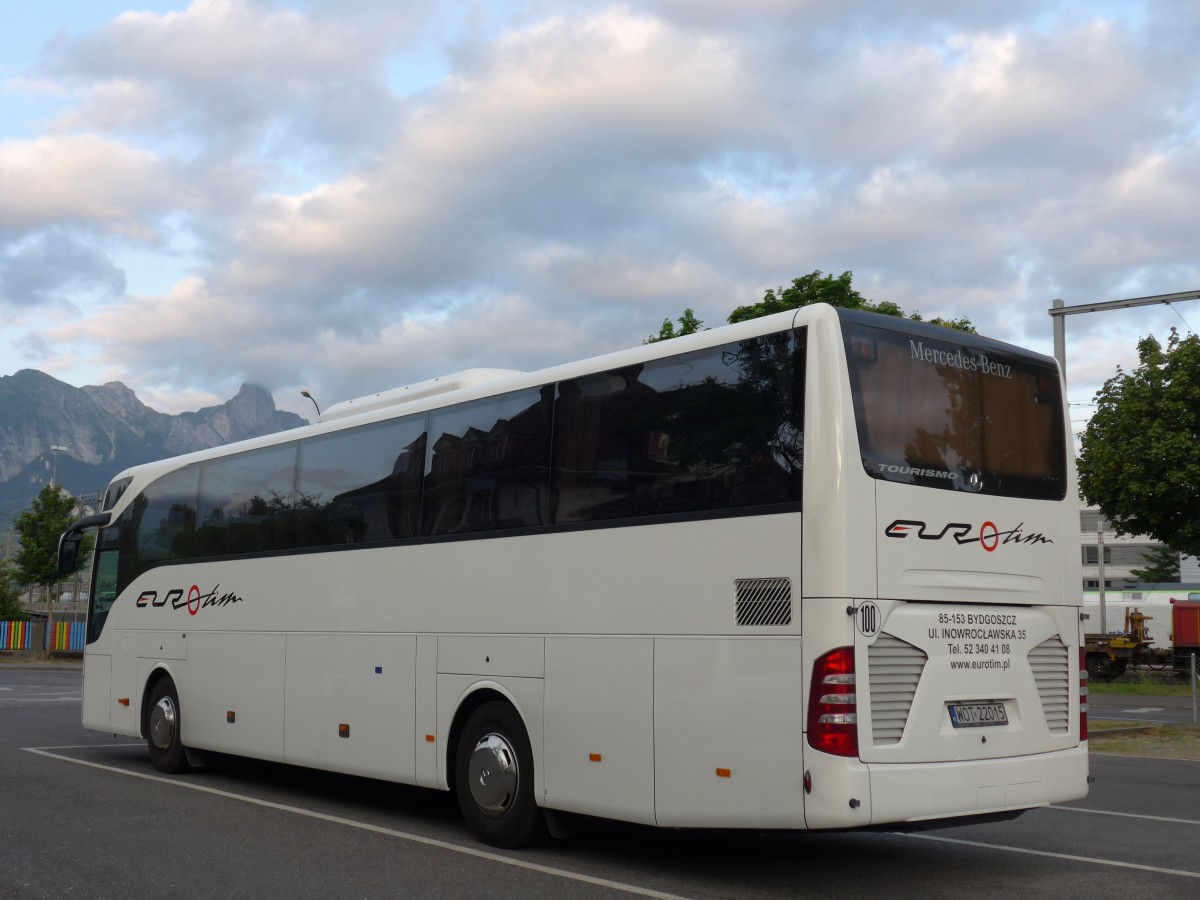 (163'037) - Aus Polen: Euro Tim, Bydgoszcz - WOT 22'015 - Mercedes am 9. Juli 2015 in Thun, Seestrasse