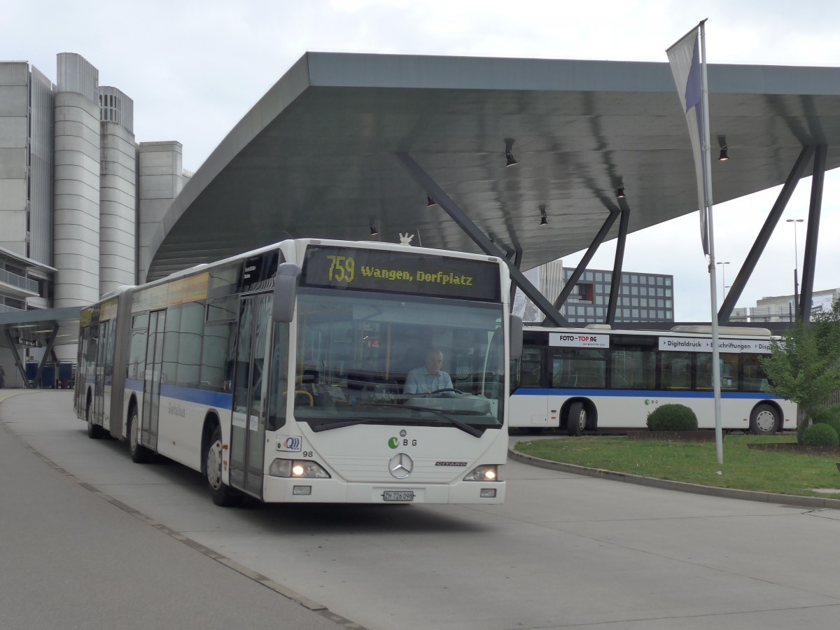 (163'317) - Welti-Furrer, Bassersdorf - Nr. 98/ZH 726'098 - Mercedes am 15. August 2015 in Zrich, Flughafen