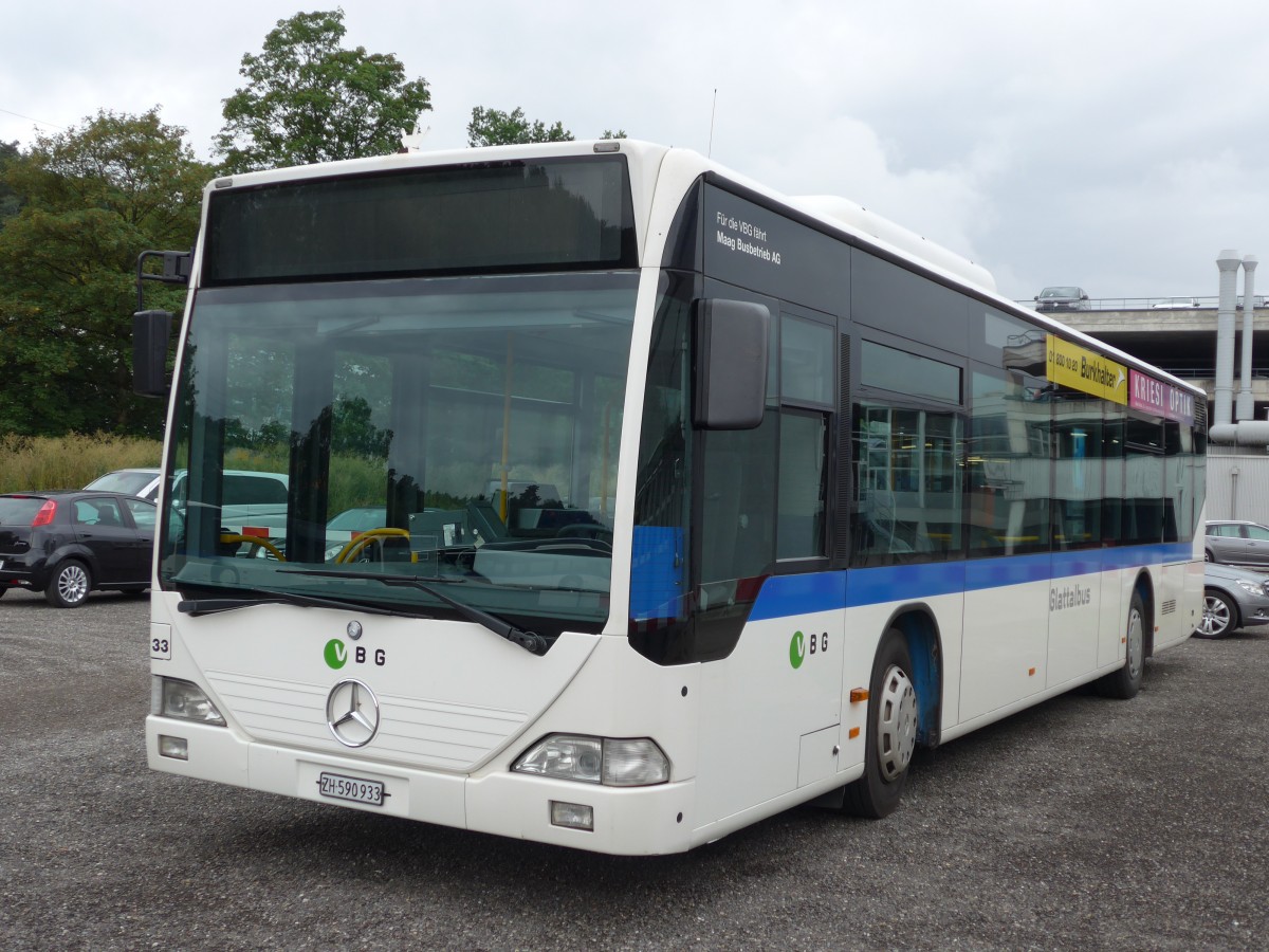 (163'350) - Maag, Kloten - Nr. 33/ZH 590'933 - Mercedes am 15. August 2015 in Kloten, EvoBus