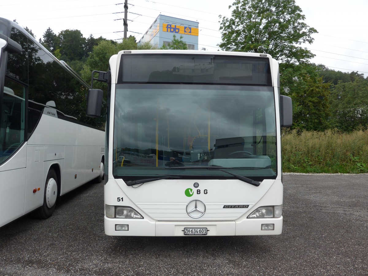 (163'354) - Welti-Furrer, Bassersdorf - Nr. 51/ZH 634'601 - Mercedes (ex Frhlich, Zrich Nr. 601) am 15. August 2015 in Kloten, EvoBus