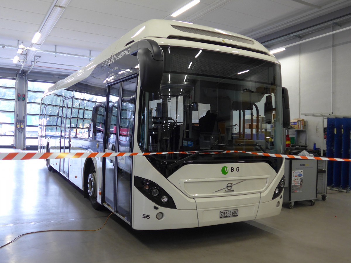 (163'391) - Welti-Furrer, Bassersdorf - Nr. 56/ZH 634'607 - Volvo am 15. August 2015 in Bassersdorf, Buszentrum Glattal
