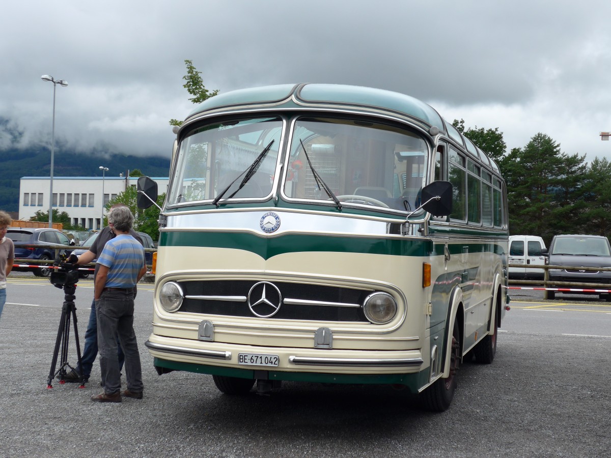 (163'545) - Aus der Schweiz: Tschannen, Bern - BE 671'042 - Mercedes am 16. August 2015 in Schaan, Wohnbustreffen