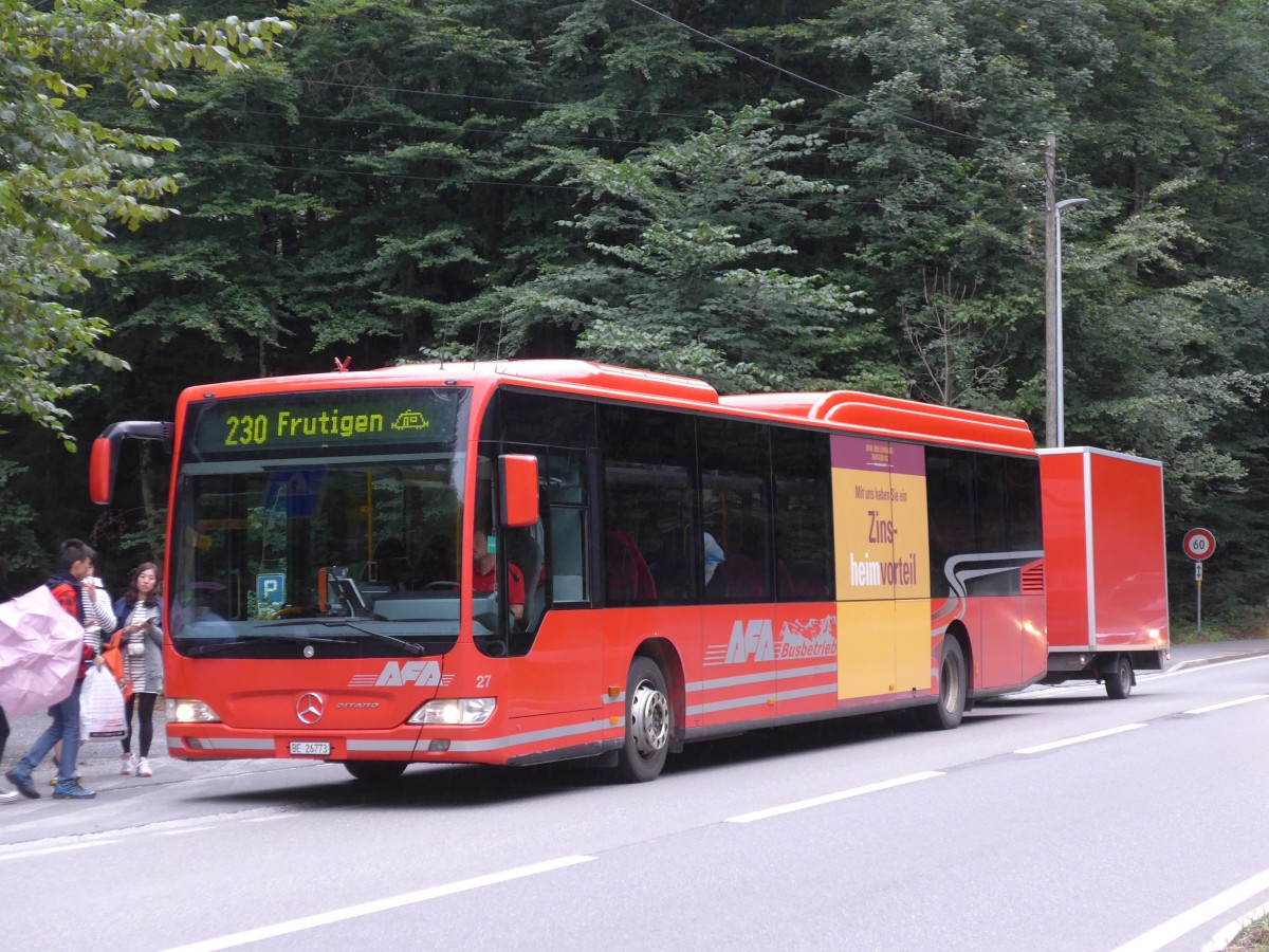 (163'634) - AFA Adelboden - Nr. 27/BE 26'773 - Mercedes am 17. August 2015 in Blausee-Mitholz, Blausee