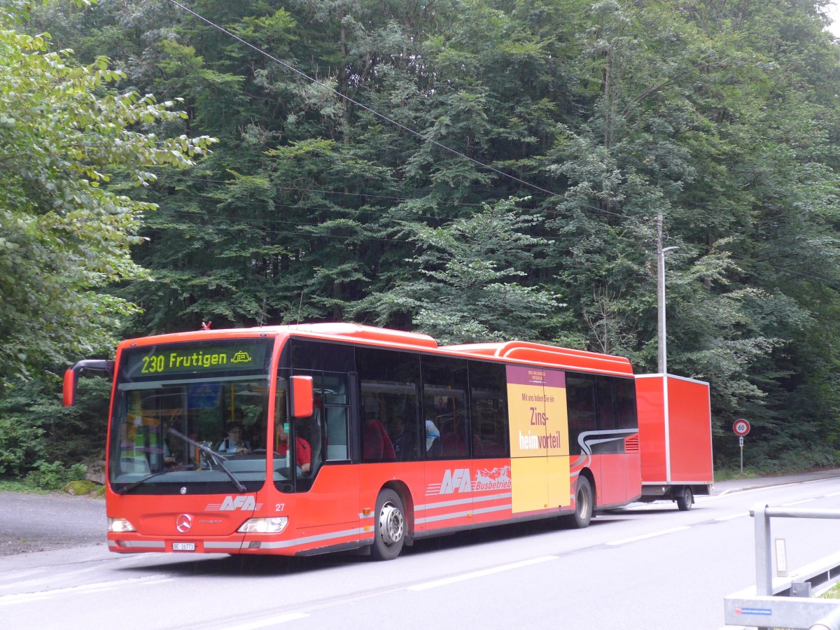 (163'635) - AFA Adelboden - Nr. 27/BE 26'773 - Mercedes am 17. August 2015 in Blausee-Mitholz, Blausee