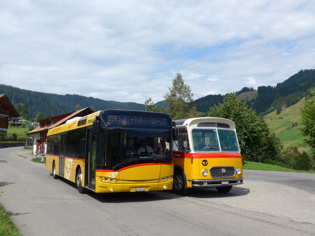 (163'802) - PostAuto Bern - BE 610'537 - Solaris am 23. August 2015 in Habkern, Zundli