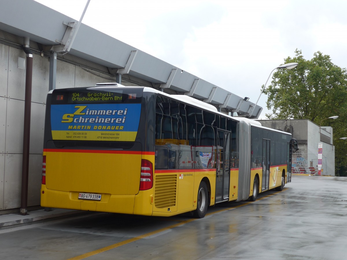(164'611) - PostAuto Nordschweiz - AG 479'338 - Mercedes (ex SO 149'615) am 13. September 2015 in Bern, Postautostation