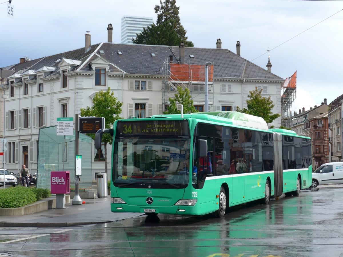 (164'709) - BVB Basel - Nr. 723/BS 6682 - Mercedes am 14. September 2015 in Basel, Wettsteinplatz