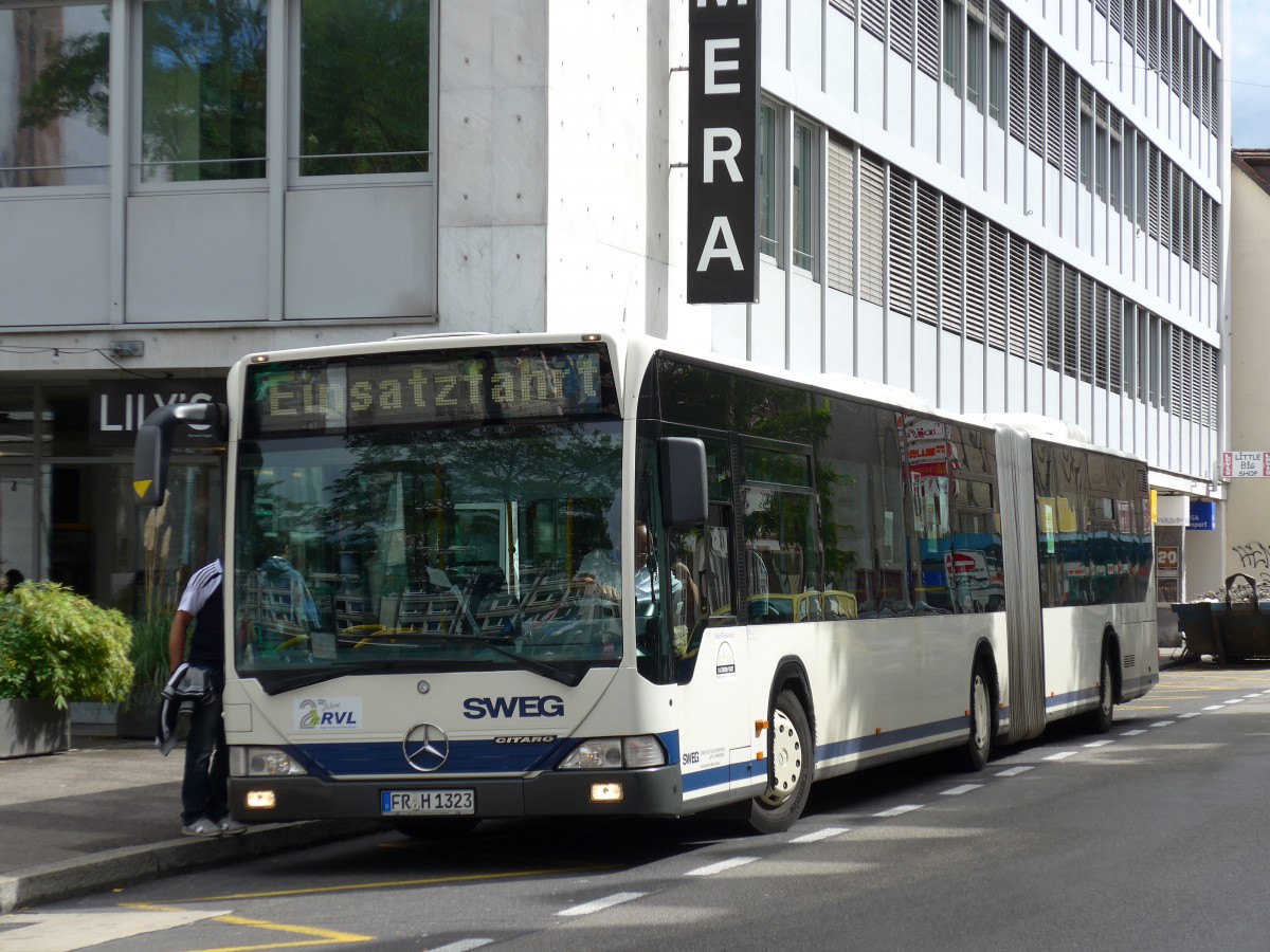(164'743) - Aus Deutschland: SWEG Lahr - FR-H 1323 - Mercedes am 14. September 2015 in Basel, Claraplatz