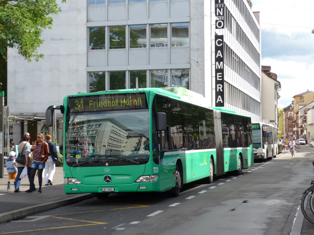 (164'748) - BVB Basel - Nr. 723/BS 6682 - Mercedes am 14. September 2015 in Basel, Claraplatz
