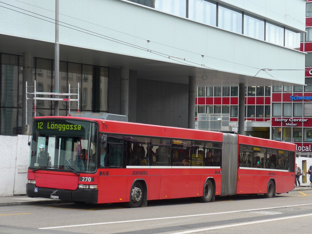 (164'841) - Bernmobil, Bern - Nr. 270/BE 572'270 - Volvo/Hess am 15. September 2015 in Bern, Schanzenstrasse