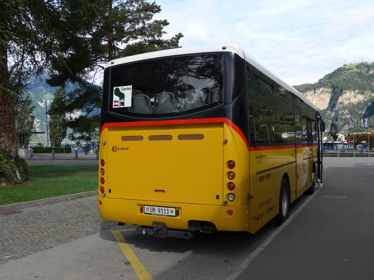 (164'894) - AAGU Altdorf - Nr. 62/UR 9113 - Cacciamali am 16. September 2015 beim Bahnhof Flelen